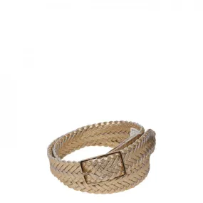 Abro Gold Plaited Belt - Trouva