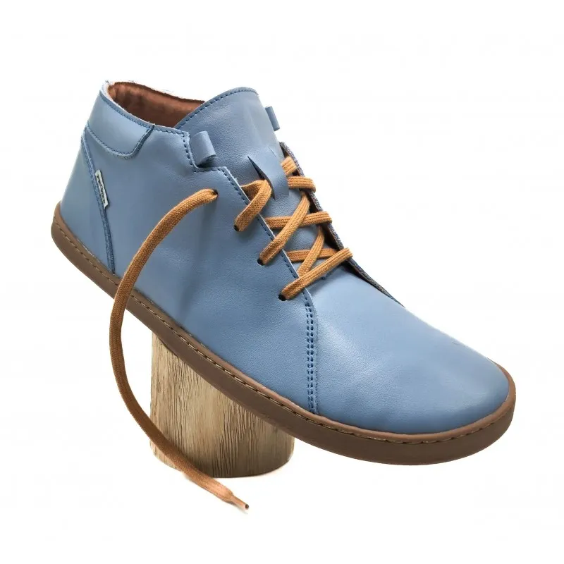 Barefoot boots cuir Blue