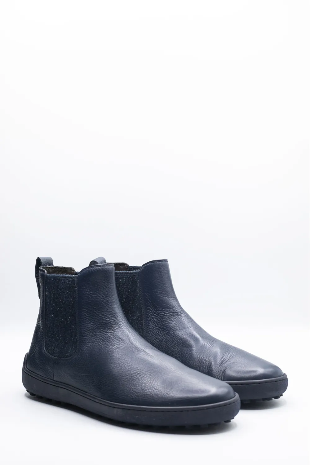 Boots cuir bleu semelle picots, Calo Shoes - EARTH BEAT Marine | Cesare Nori