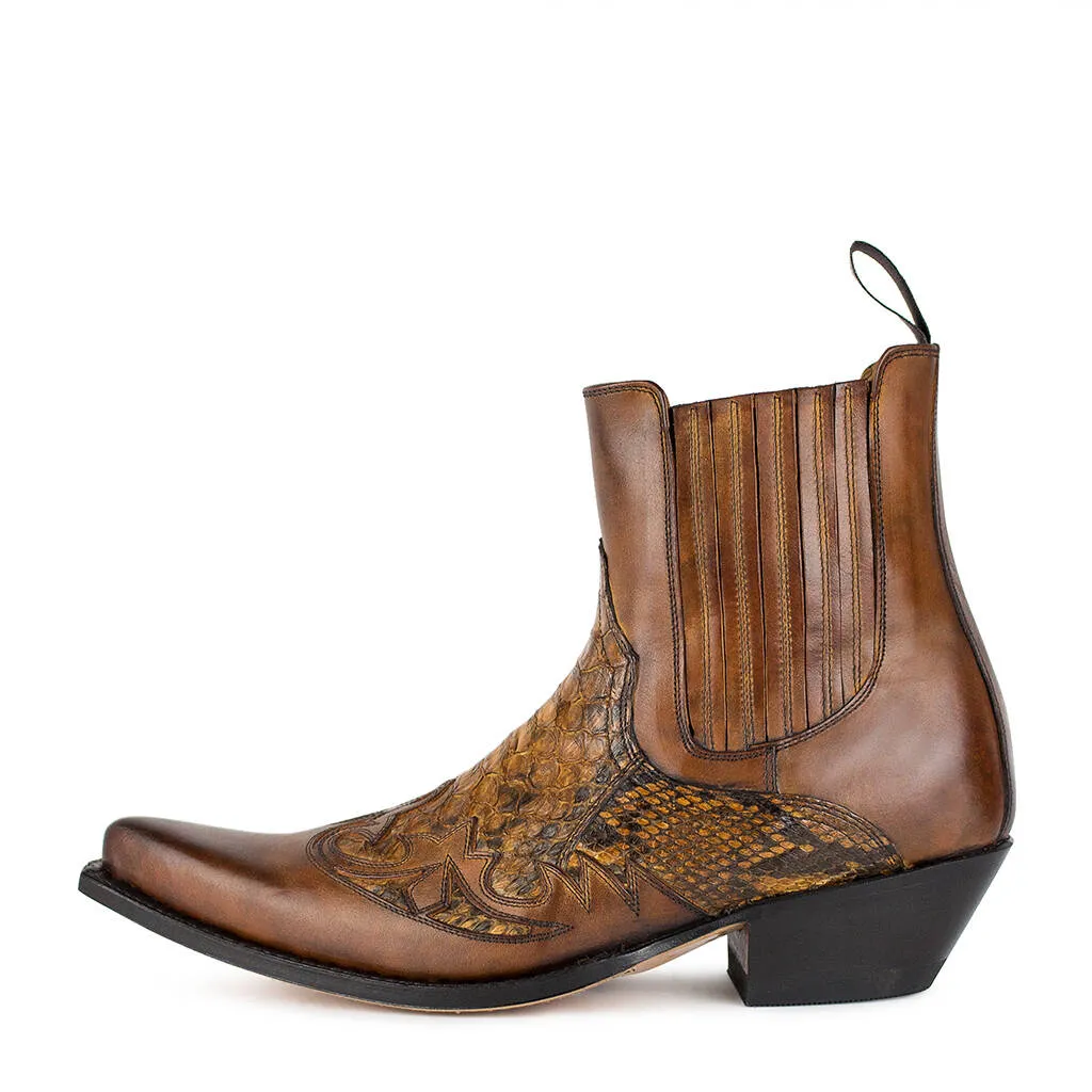 Boots cuir Sendra santos python