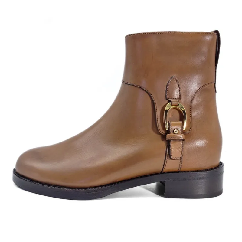 Boots haut de gamme cuir marron - Maretto - Scarpe