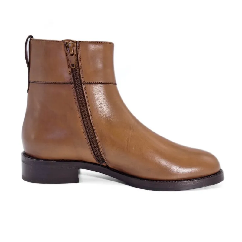 Boots haut de gamme cuir marron - Maretto - Scarpe