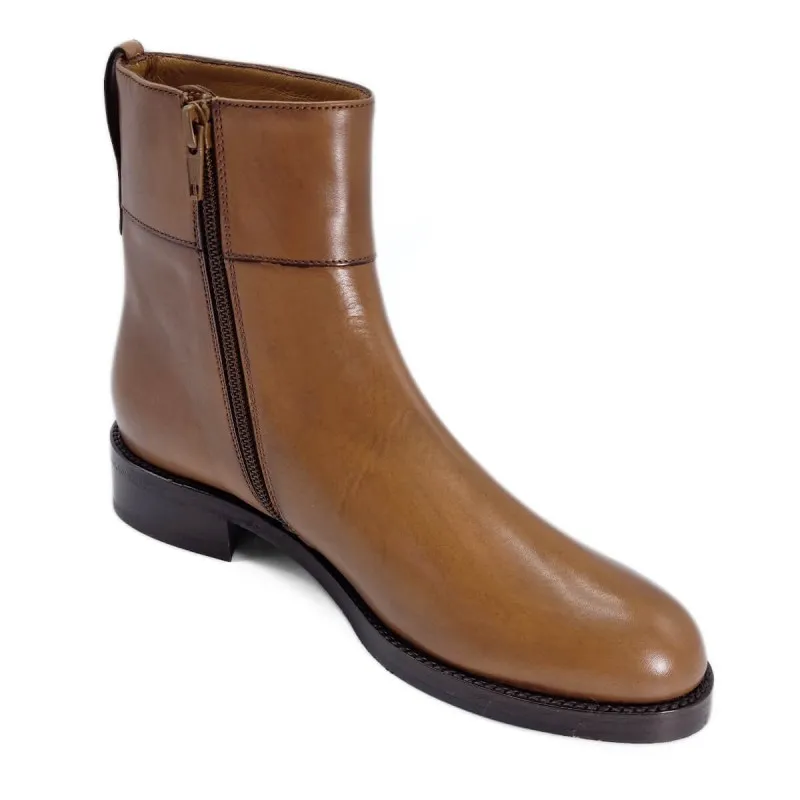 Boots haut de gamme cuir marron - Maretto - Scarpe