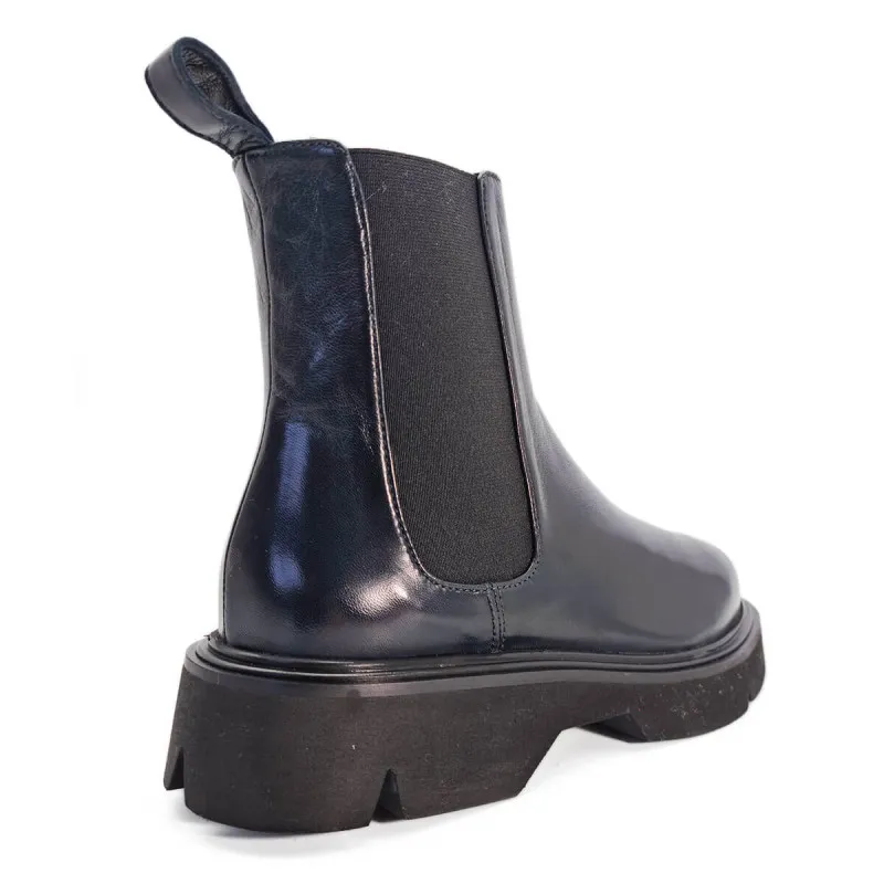 Boots haut de gamme en cuir noir - Lorenzo Masiero - Scarpe