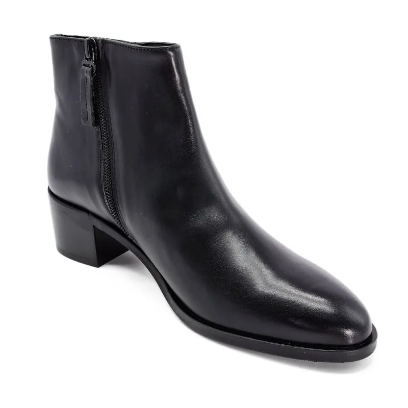 Boots PERTICLAC moderne en cuir noir - Pertini - Scarpe