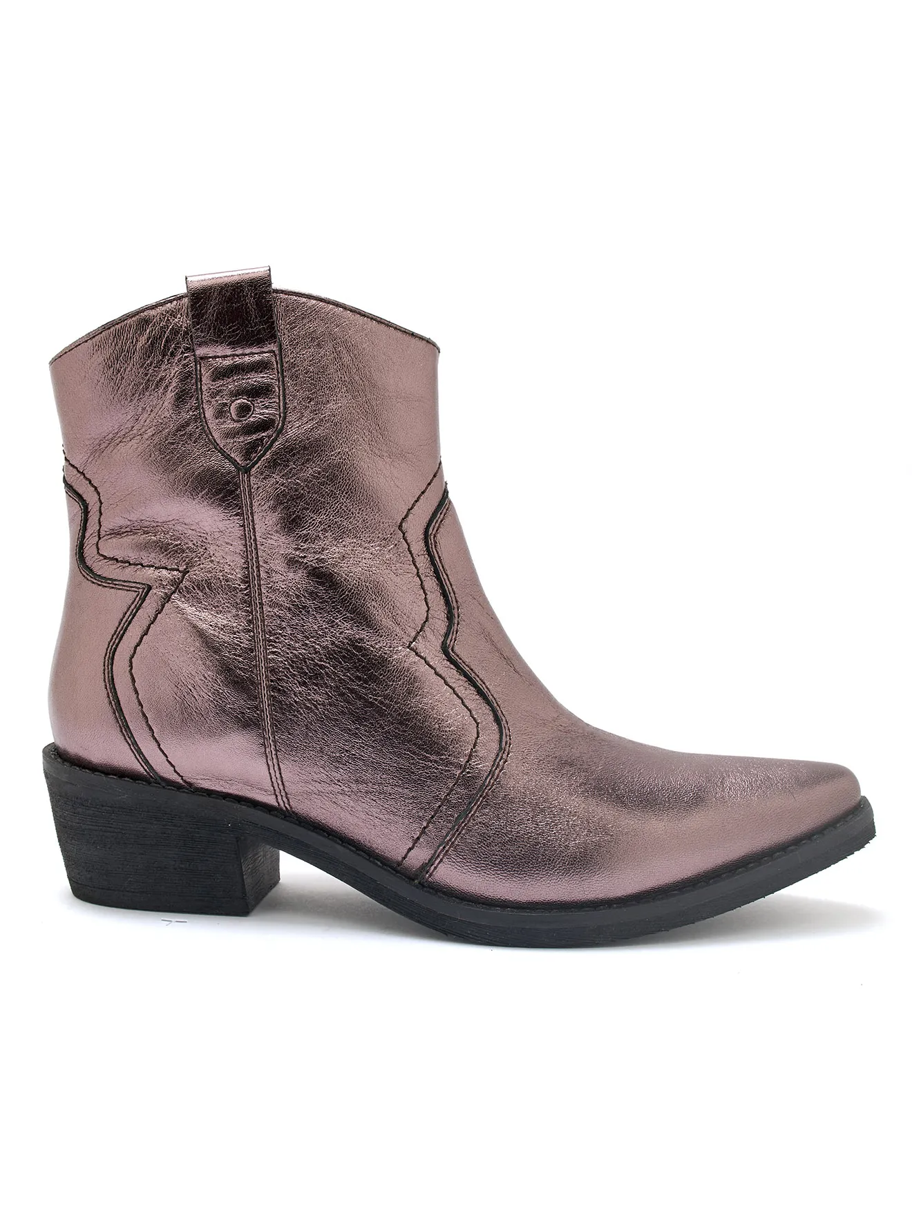 Boots zippées cuir souple