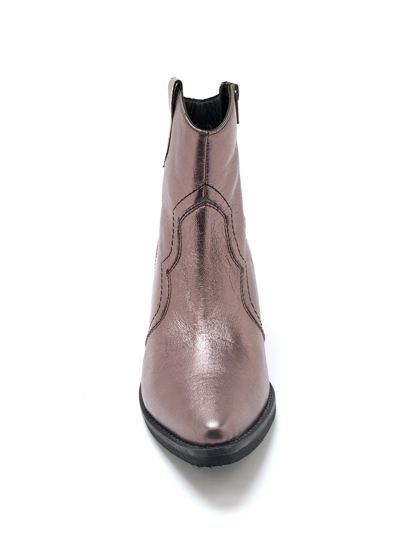 Boots zippées cuir souple