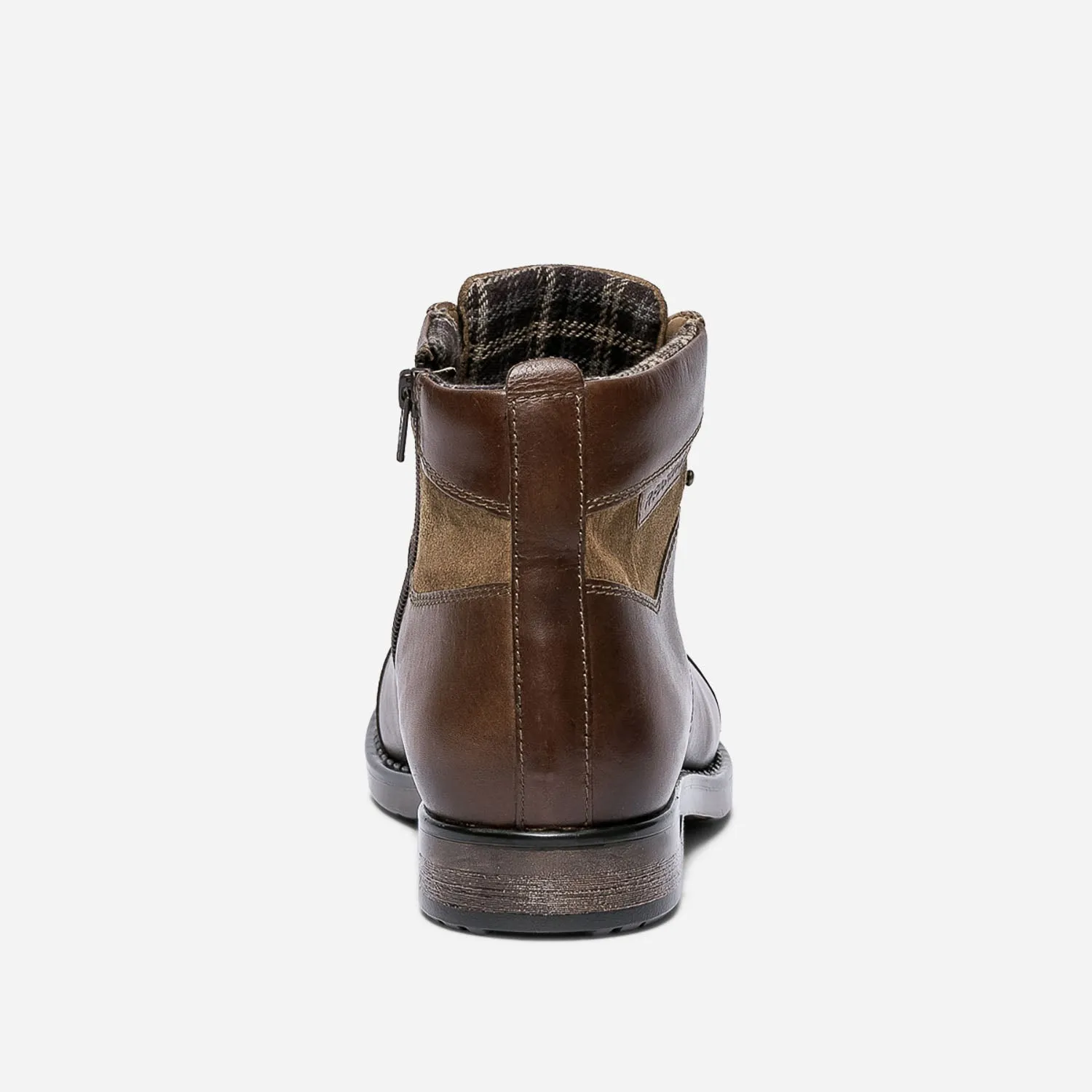 Boots à lacet REDSKINS marron en cuir - Boots Homme | ERAM