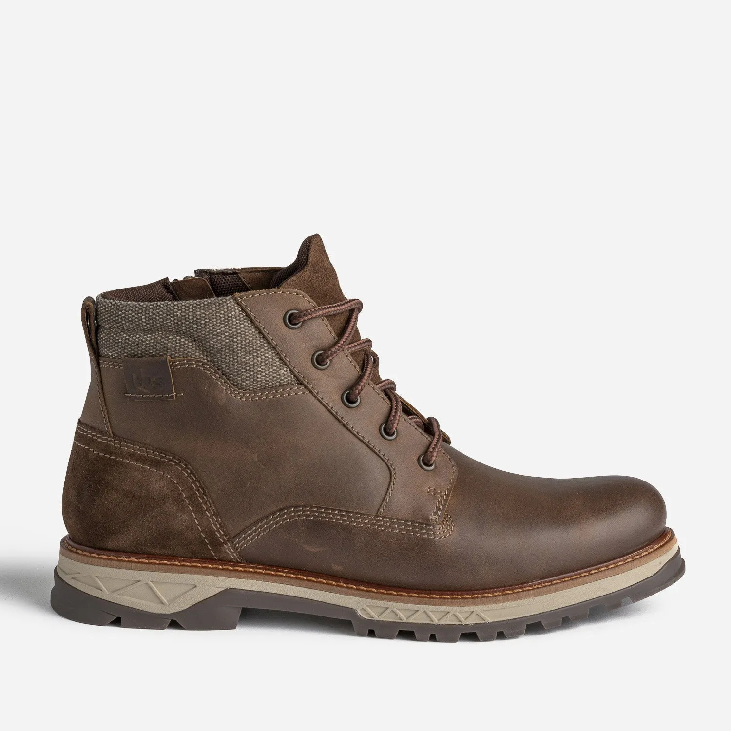 Boots à lacet TBS marron en cuir - Boots Homme | ERAM