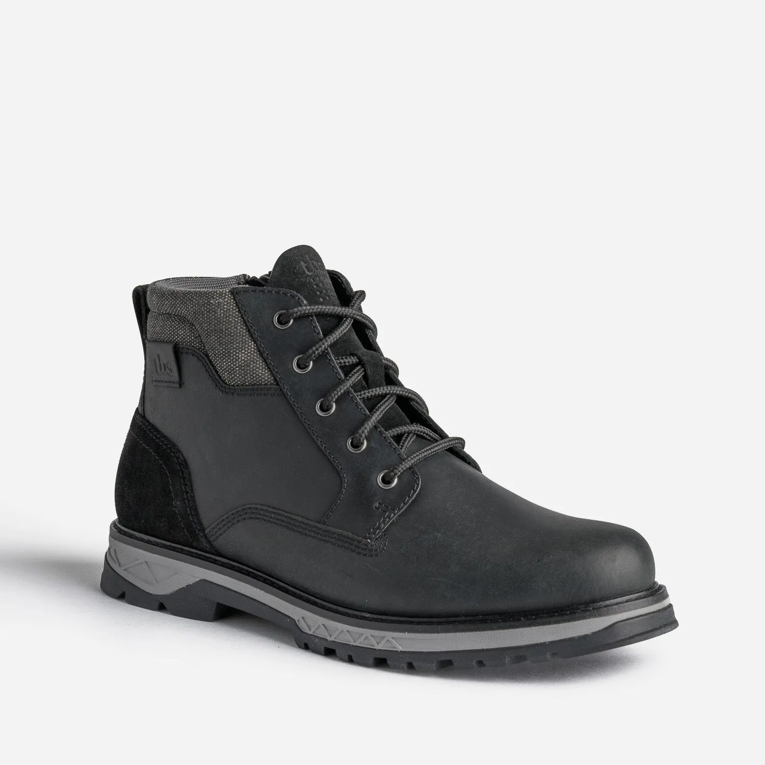 Boots à lacet TBS noir en cuir - Boots Homme | ERAM