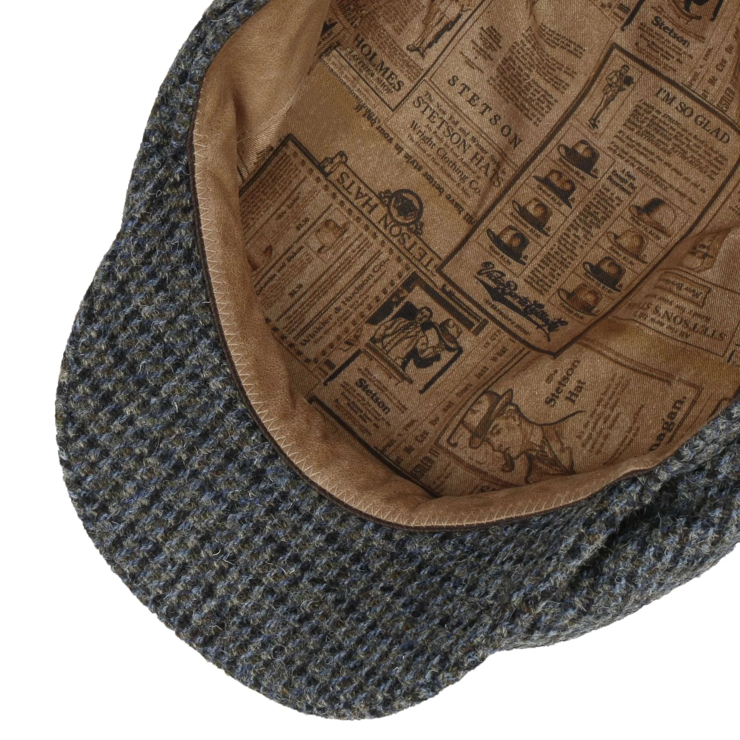 Casquette Brayton Harris Tweed Driver by Stetson --> Chapeaux, casquettes & bonnets en ligne ▷ Chapeaushop