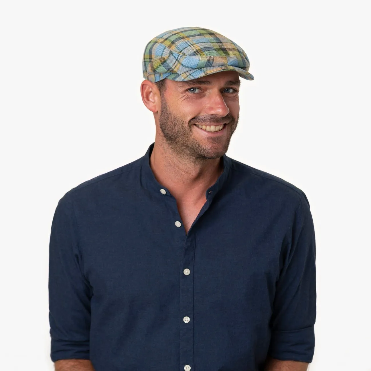 Casquette Checked Linen Driver by Stetson --> Chapeaux, casquettes & bonnets en ligne ▷ Chapeaushop