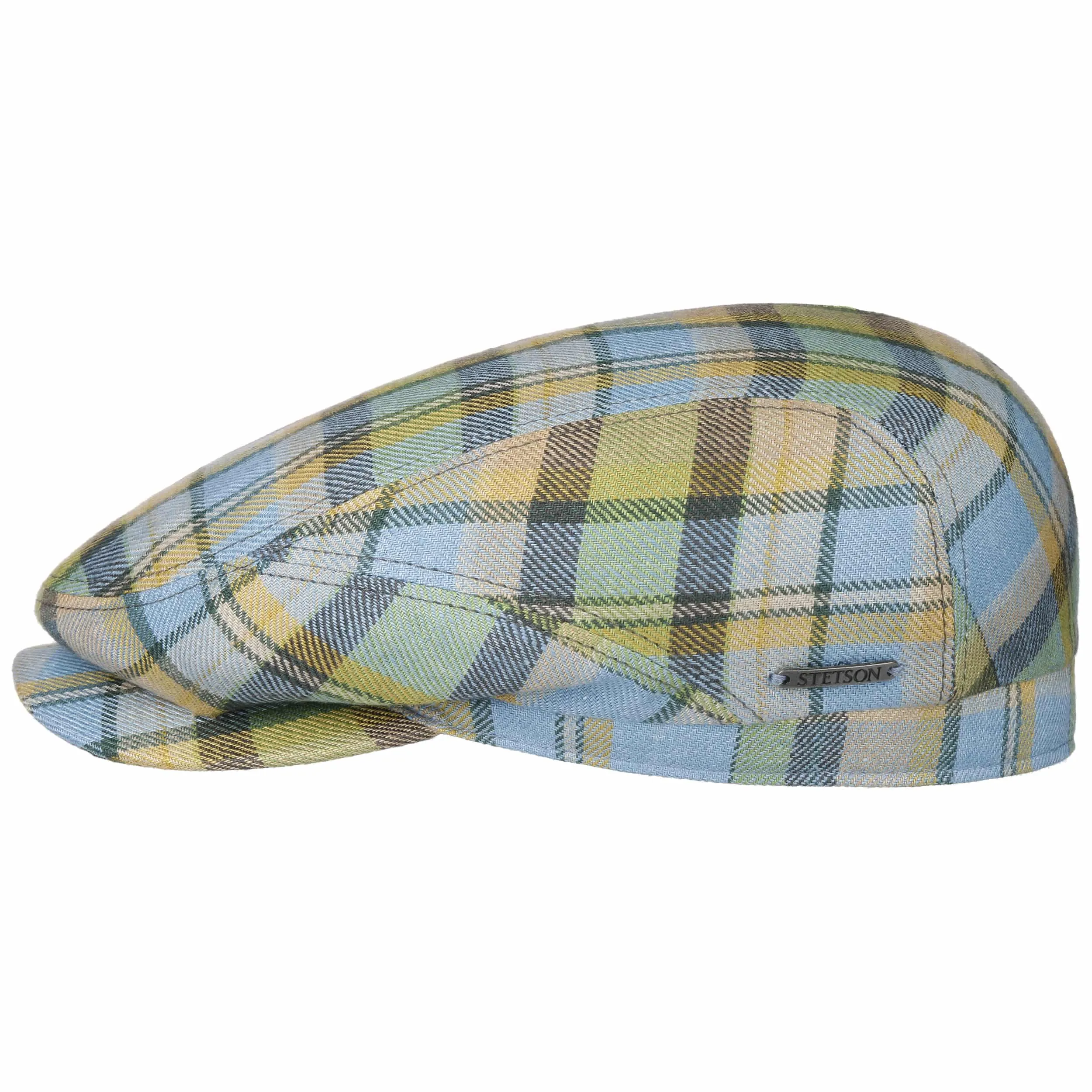 Casquette Checked Linen Driver by Stetson --> Chapeaux, casquettes & bonnets en ligne ▷ Chapeaushop