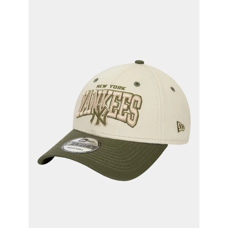 Casquette crown 9forty kaki/beige - New Era | wimod