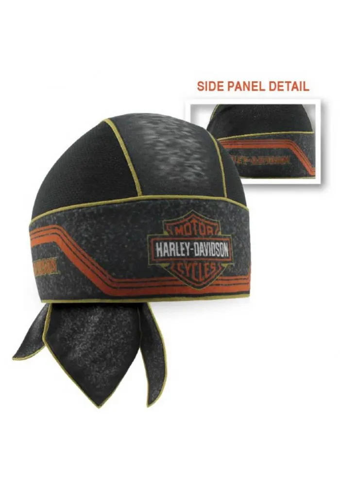 Casquette Harley Davidson Homme Bar & Shield Asphalt Mesh Headwrap Black HW29464