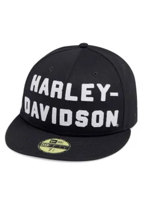 Casquette Harley Davidson Homme Felt Letter 59FIFTY Baseball Cap Black 99467-19VM