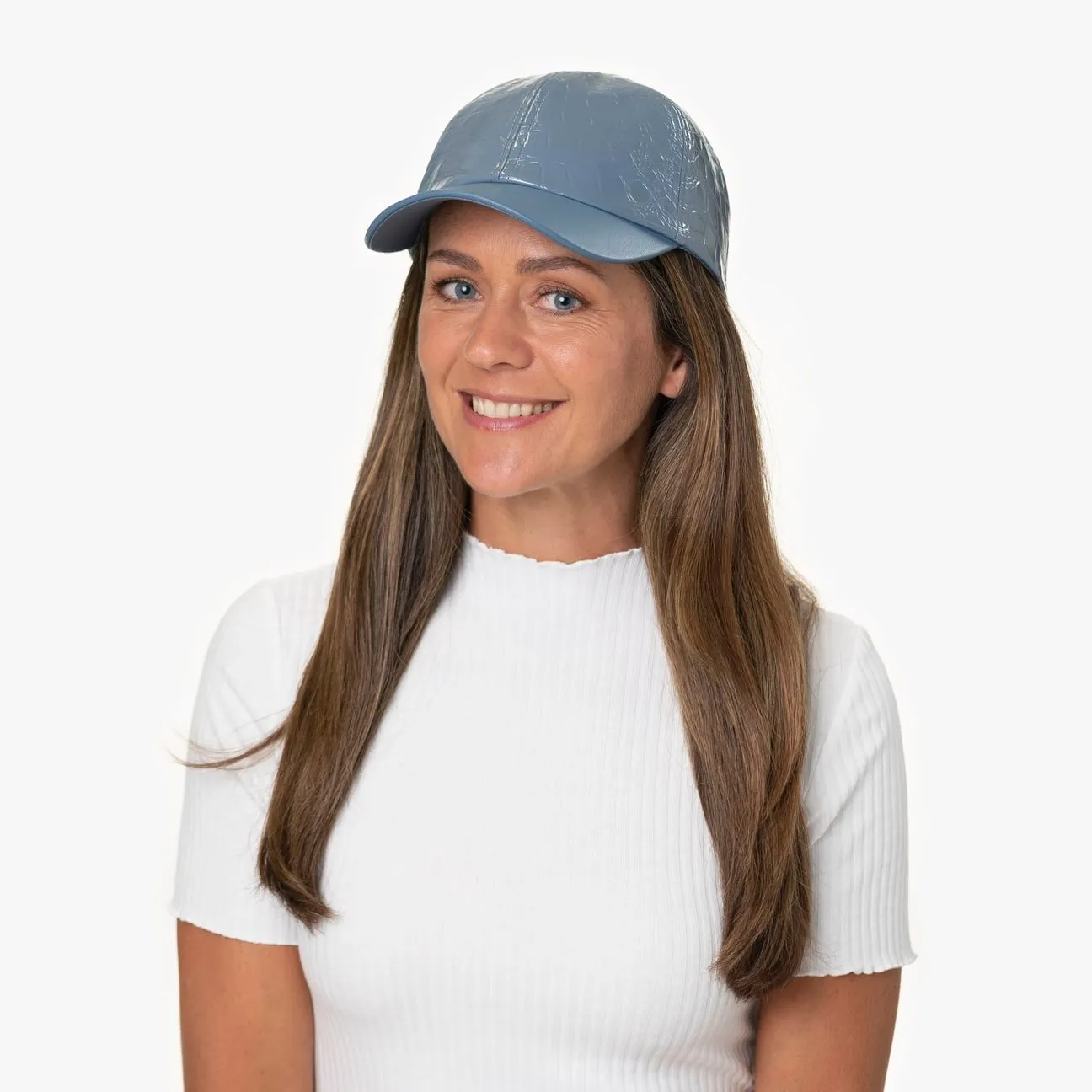 Casquette pour Femme Faux Croc by Seeberger --> Chapeaux, casquettes & bonnets en ligne ▷ Chapeaushop