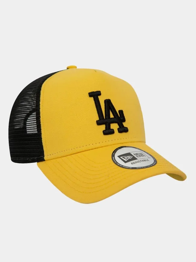 Casquette trucker league LA jaune noir - New Era | wimod