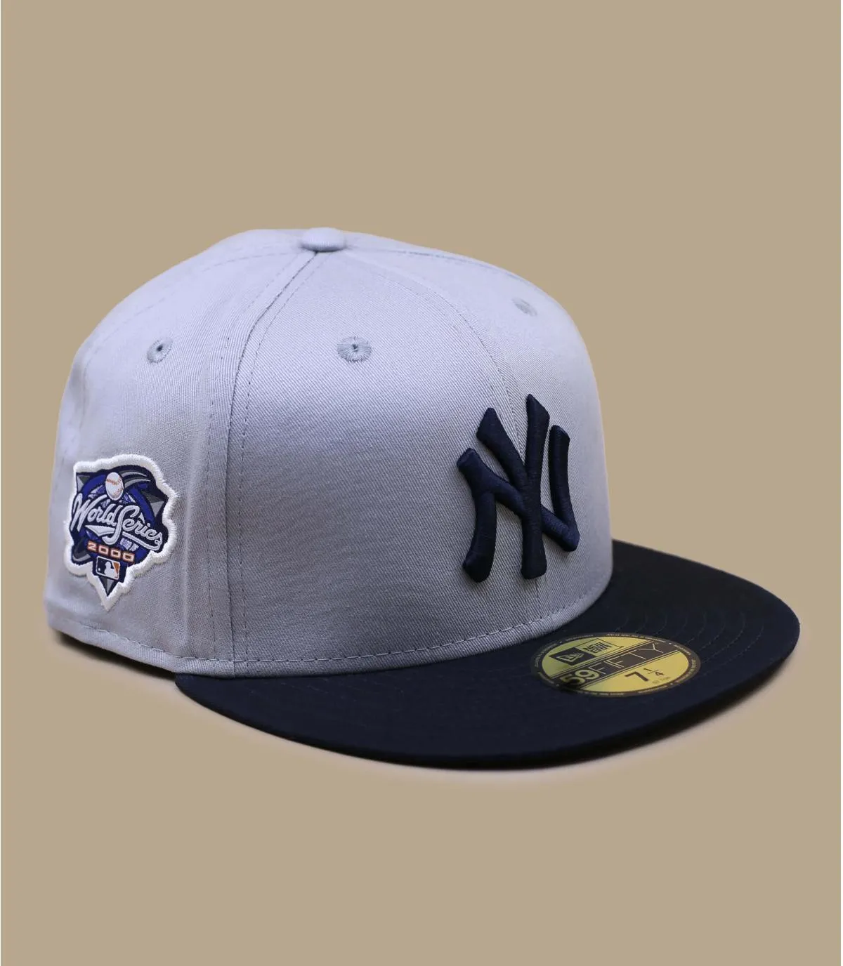 casquette yankees gris - Series 59Fifty NY gray New Era : Headict