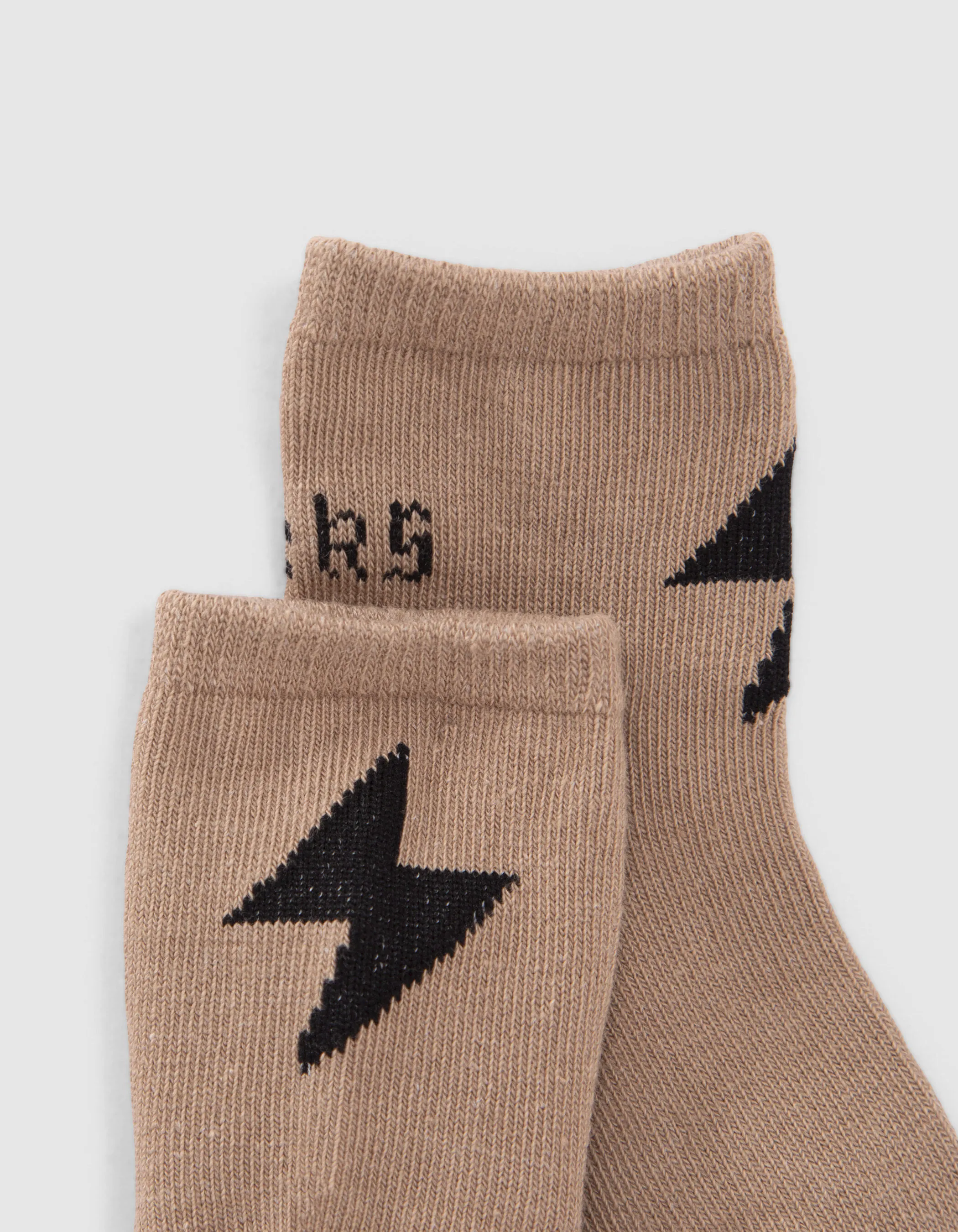 Chaussettes noires et beiges bébé garçon