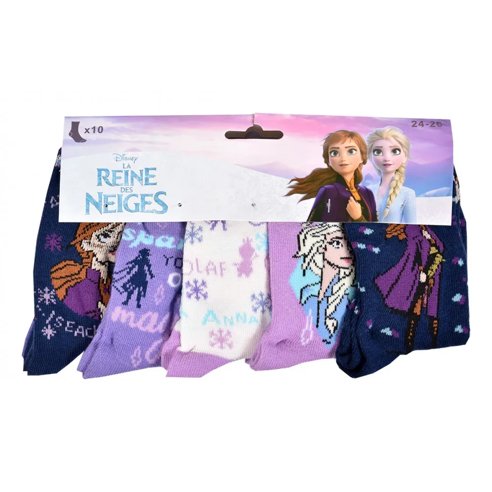 Chaussettes Pack Fille LA REINE DES NEIGES 