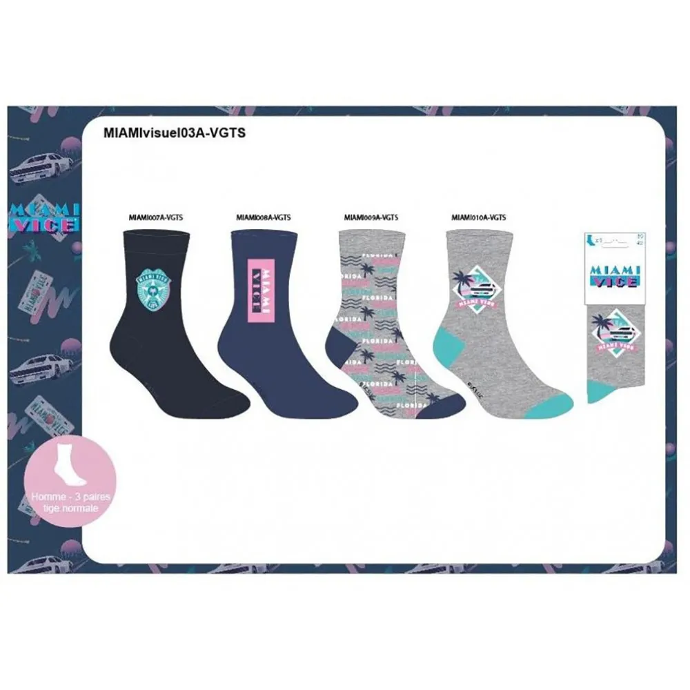 Chaussettes Pack HOMME MIAMI VICE