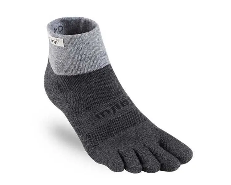 Chaussettes à doigts INJINJI TRAIL Midweight Mini-crew anti ampoule