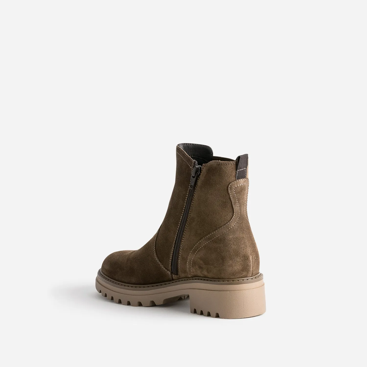 Chelsea boots BUGGY taupe en cuir - Boots Enfant | ERAM