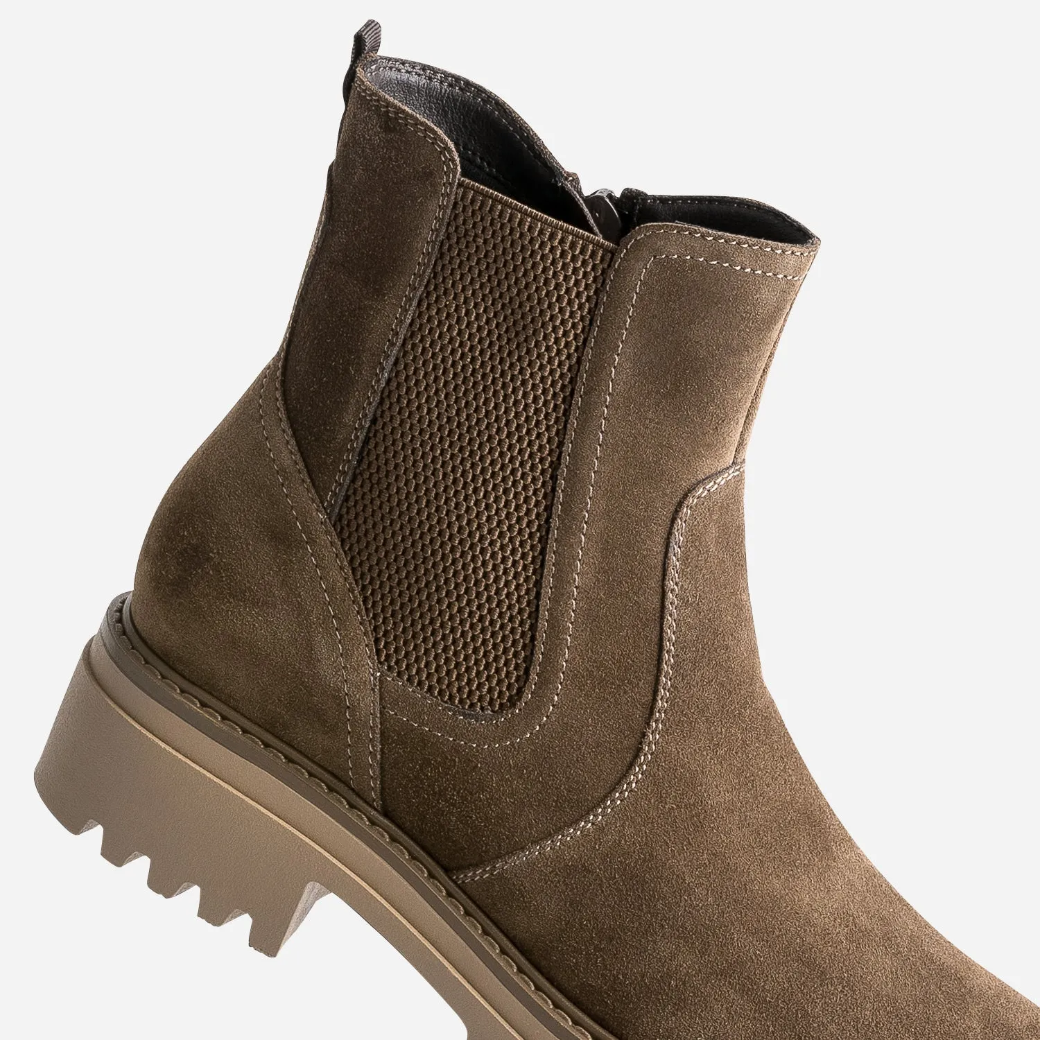 Chelsea boots BUGGY taupe en cuir - Boots Enfant | ERAM