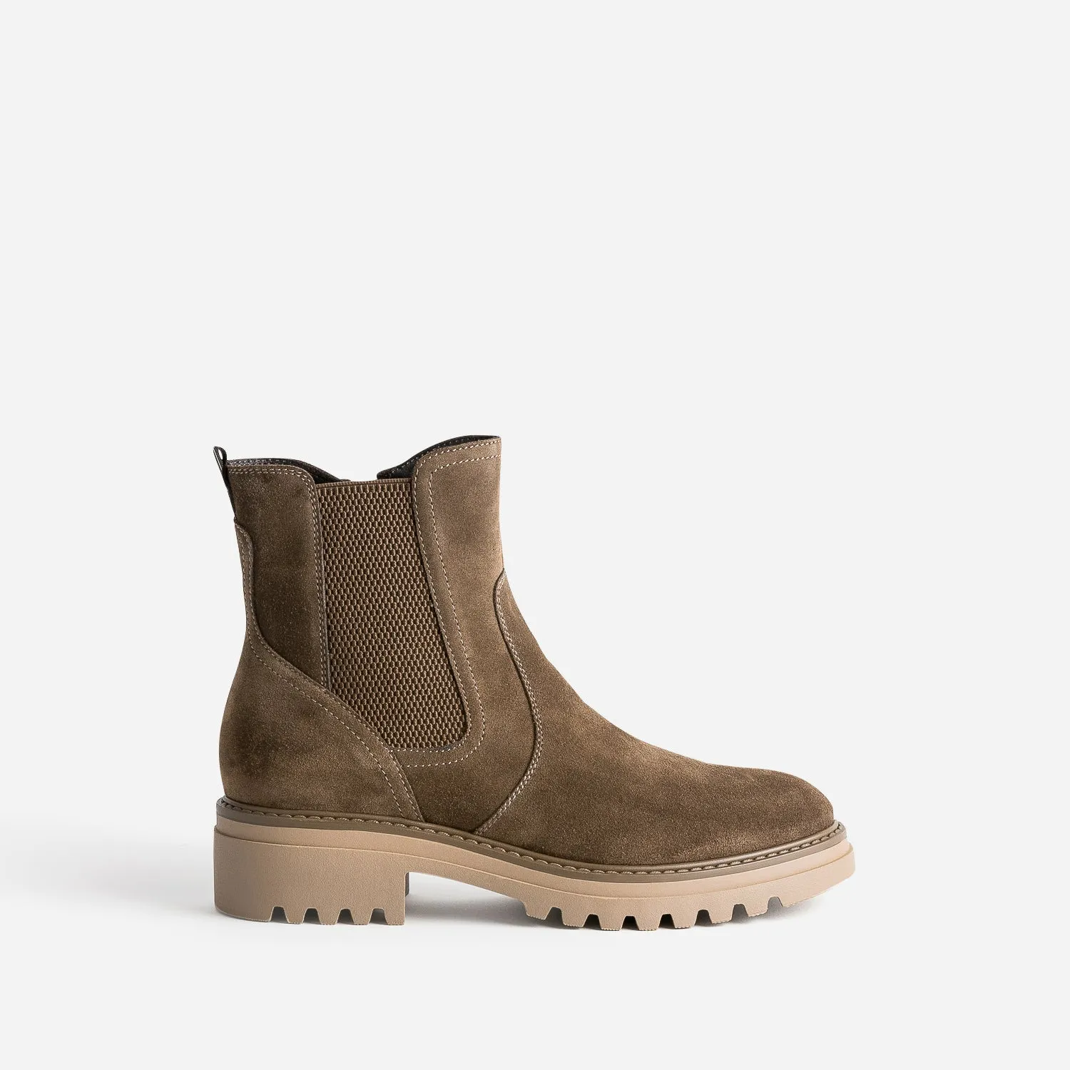 Chelsea boots BUGGY taupe en cuir - Boots Enfant | ERAM