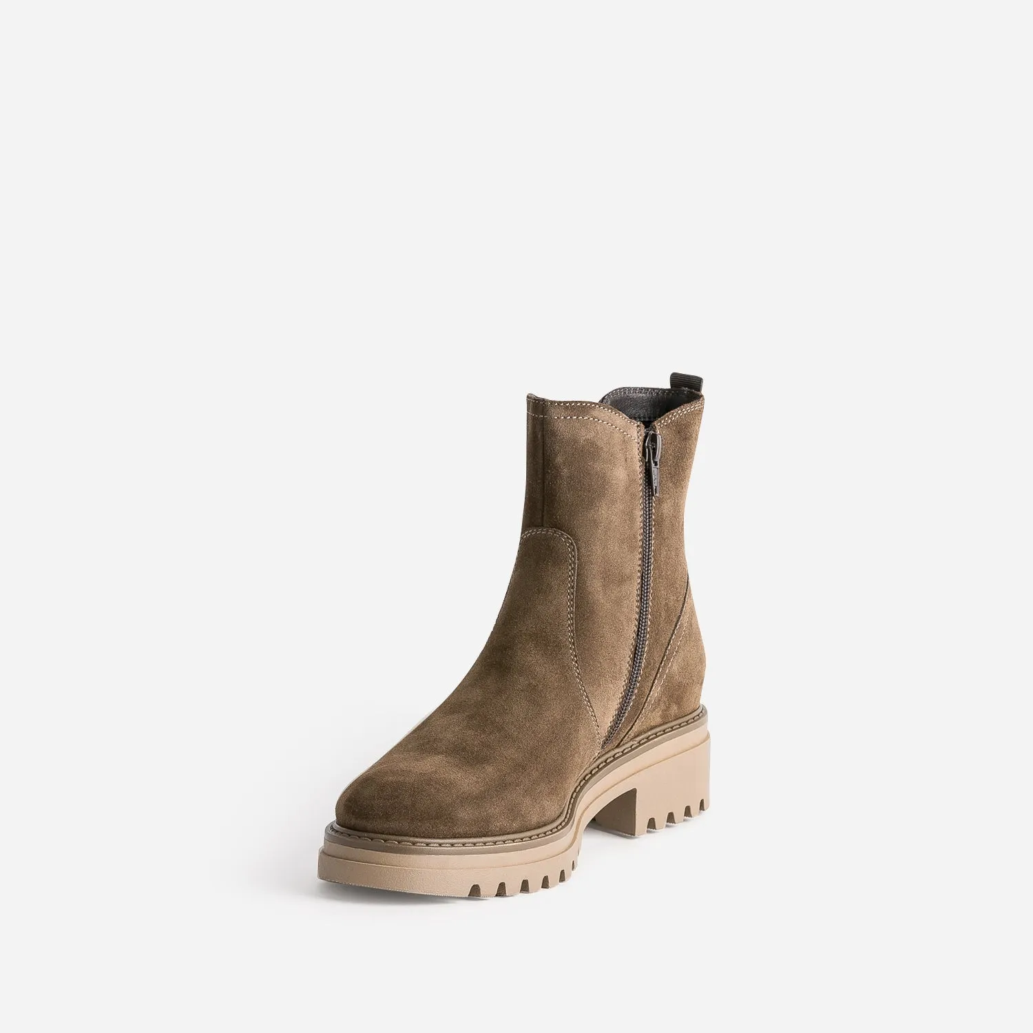 Chelsea boots BUGGY taupe en cuir - Boots Enfant | ERAM