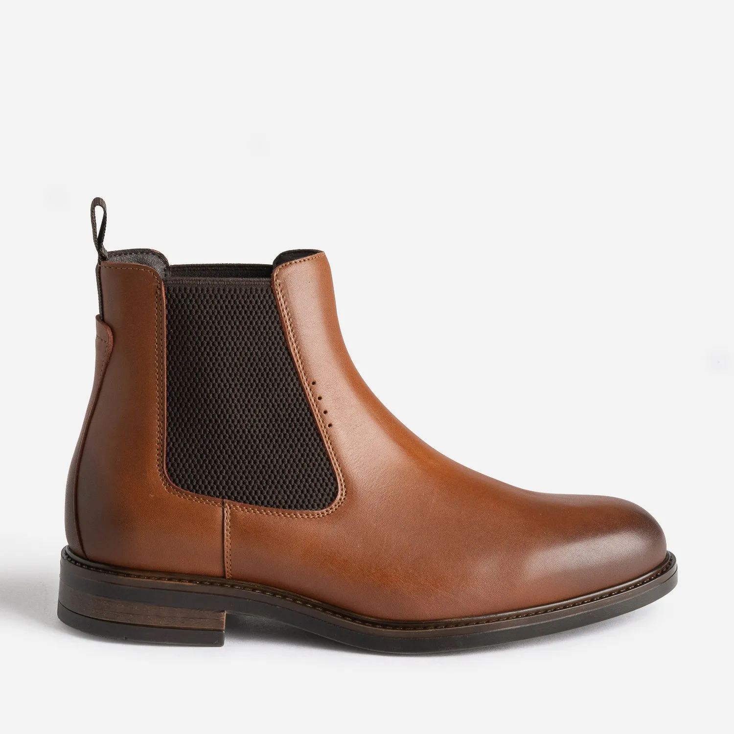 Chelsea boots cognac en cuir - Boots Homme | ERAM