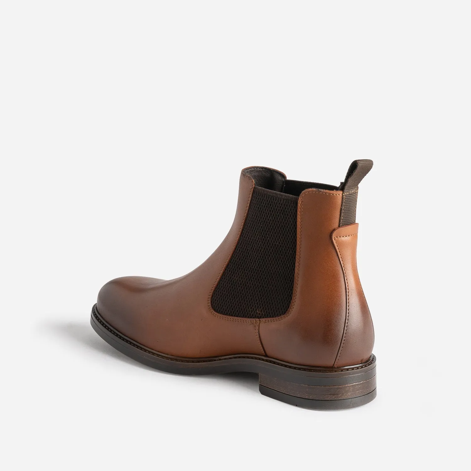 Chelsea boots cognac en cuir - Boots Homme | ERAM