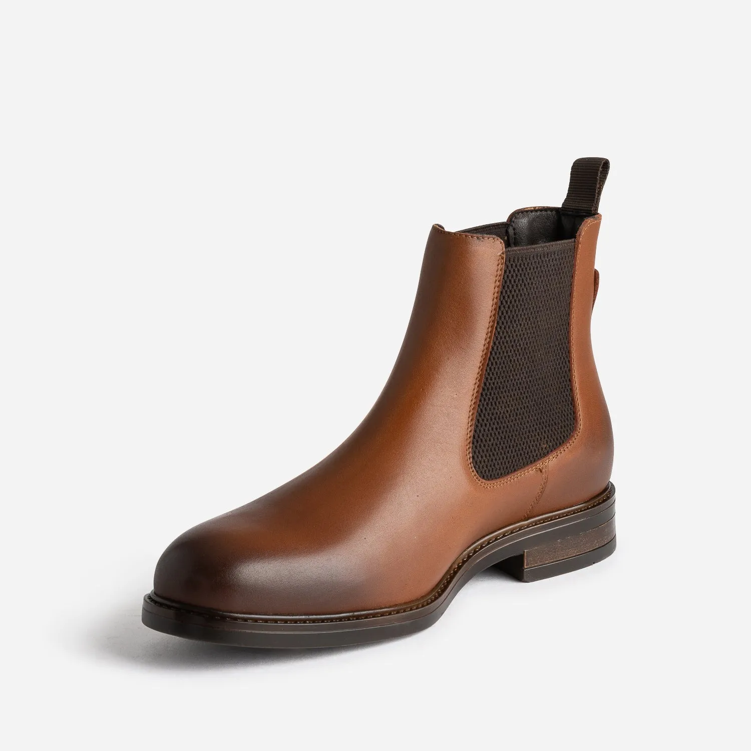 Chelsea boots cognac en cuir - Boots Homme | ERAM