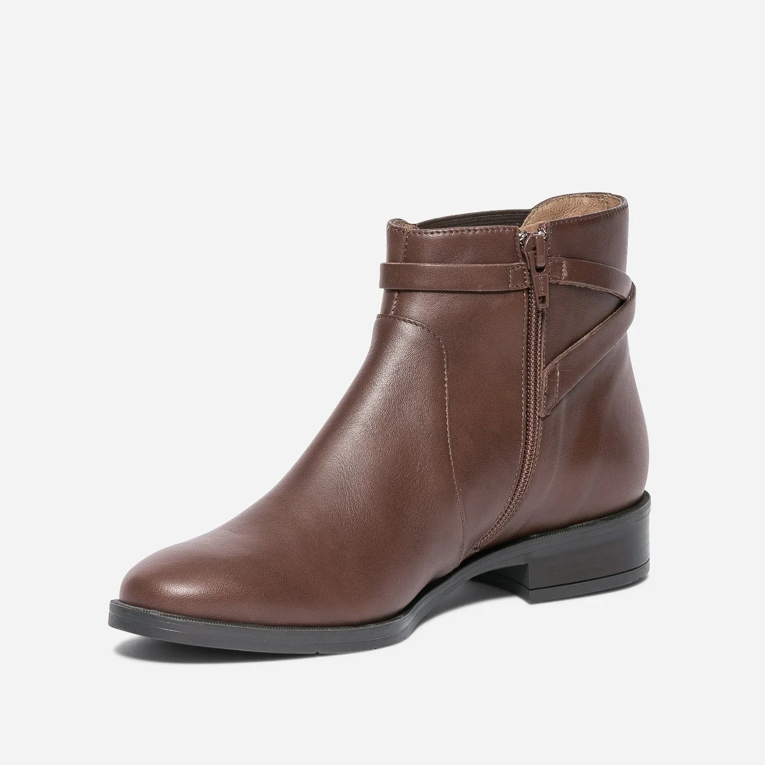 Chelsea boots ERAM FLEX cognac en cuir avec bride - Boots / bottines Femme | ERAM