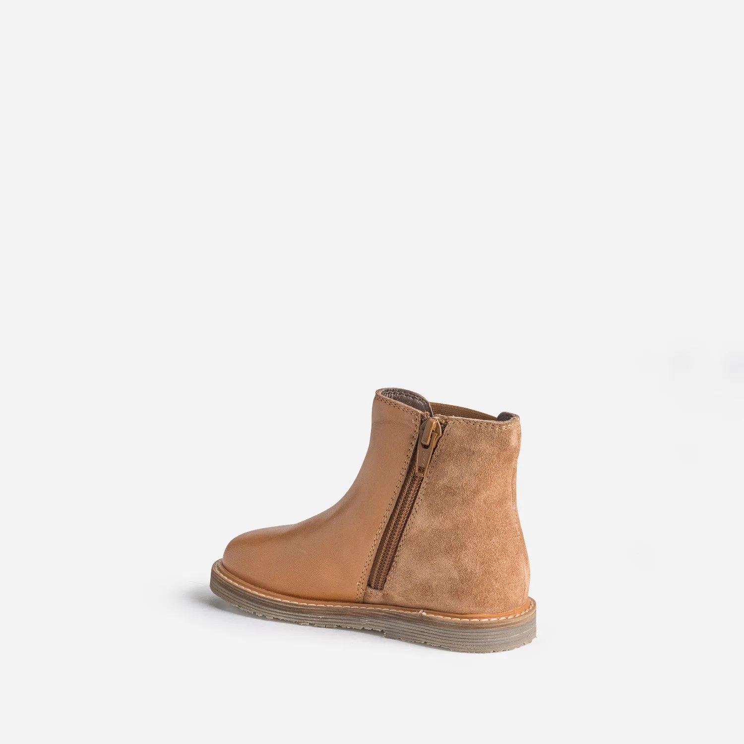 Chelsea boots éco-conçu BUGGY cognac en cuir - Boots Enfant | ERAM