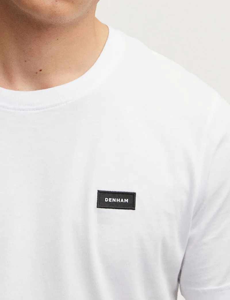 Denham - T-Shirt Manches Courtes Logo Cœur Blanc