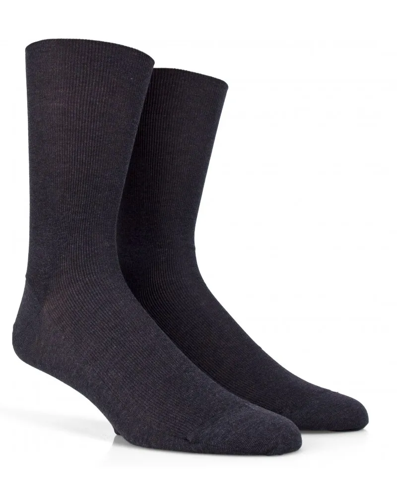 Doré Doré Chaussettes sans Bord élastique grande taille grises - Size-factory