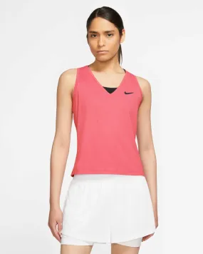 Débardeur de tennis Nike NikeCourt Orange Corail pour femme