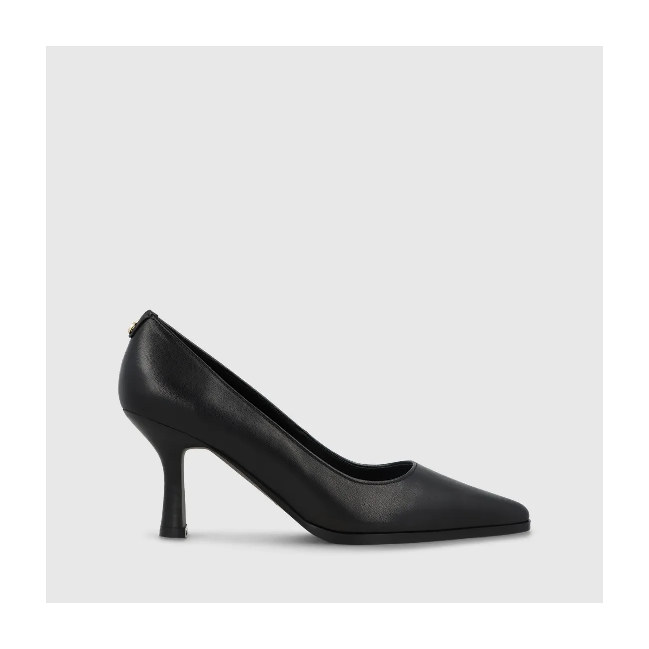 Escarpins femme à pointe fine en cuir noir | LODI Chaussures femme en ligne.