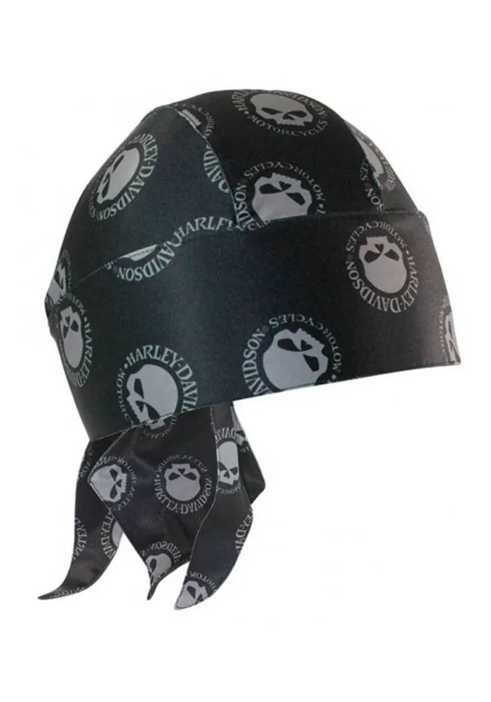 Harley Davidson Homme bandana Willie G Skull Casquette Noir HW102930