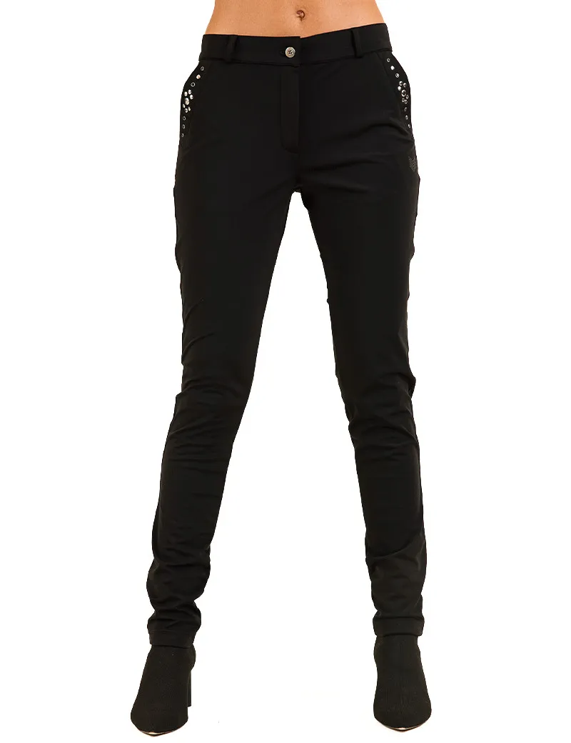 HBT - Art Gallery | Stone Black Christina Pantalon Femme Noir