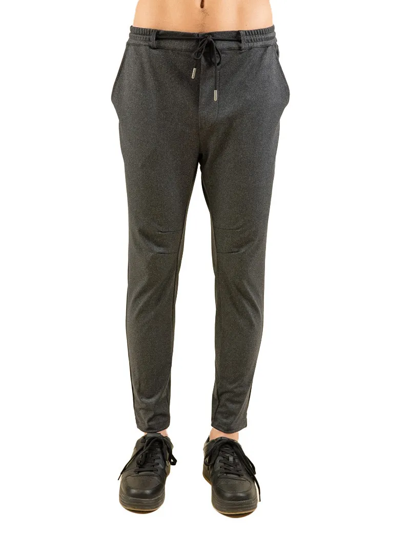 HBT - URBAN | CHRIS BAND Pantalon Homme Gris Chiné/Noir