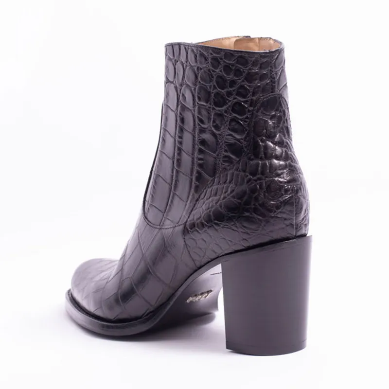 La boots en cuir FREE LANCE, imprimé crocodile - Scarpe chaussures