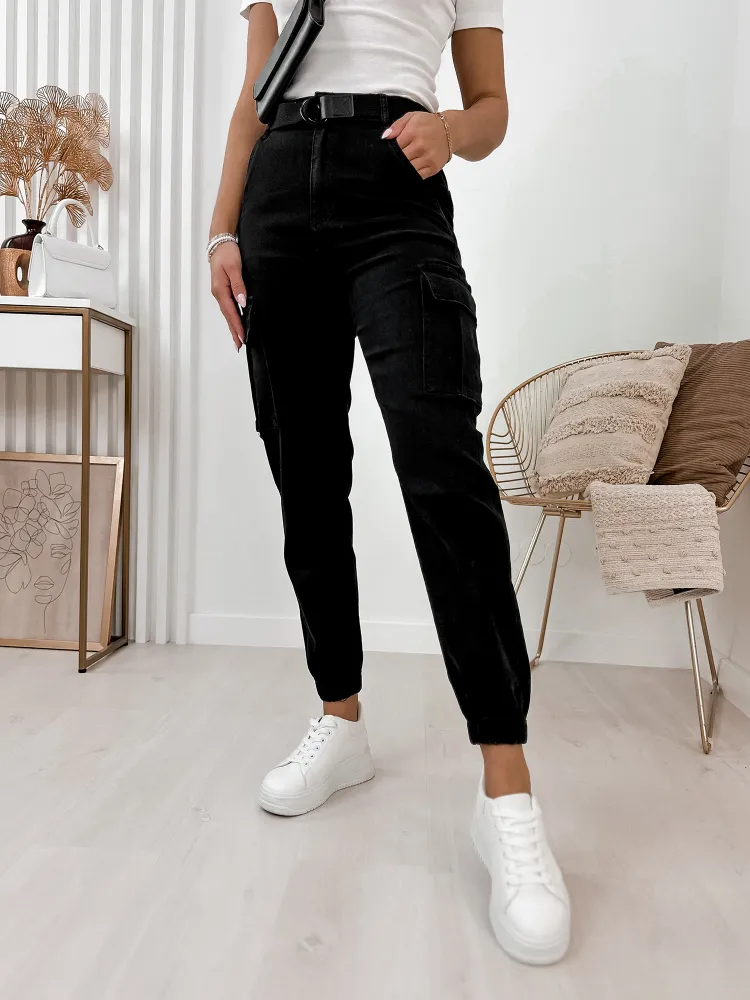 PANTALON BANDI NOIR