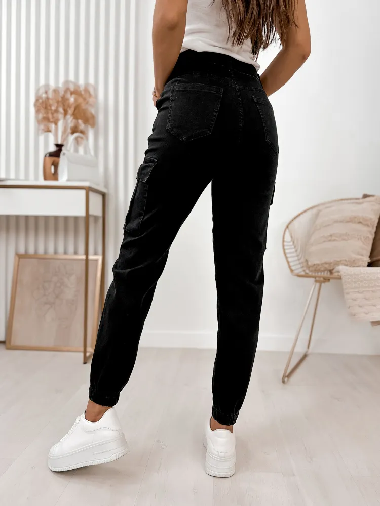 PANTALON BANDI NOIR