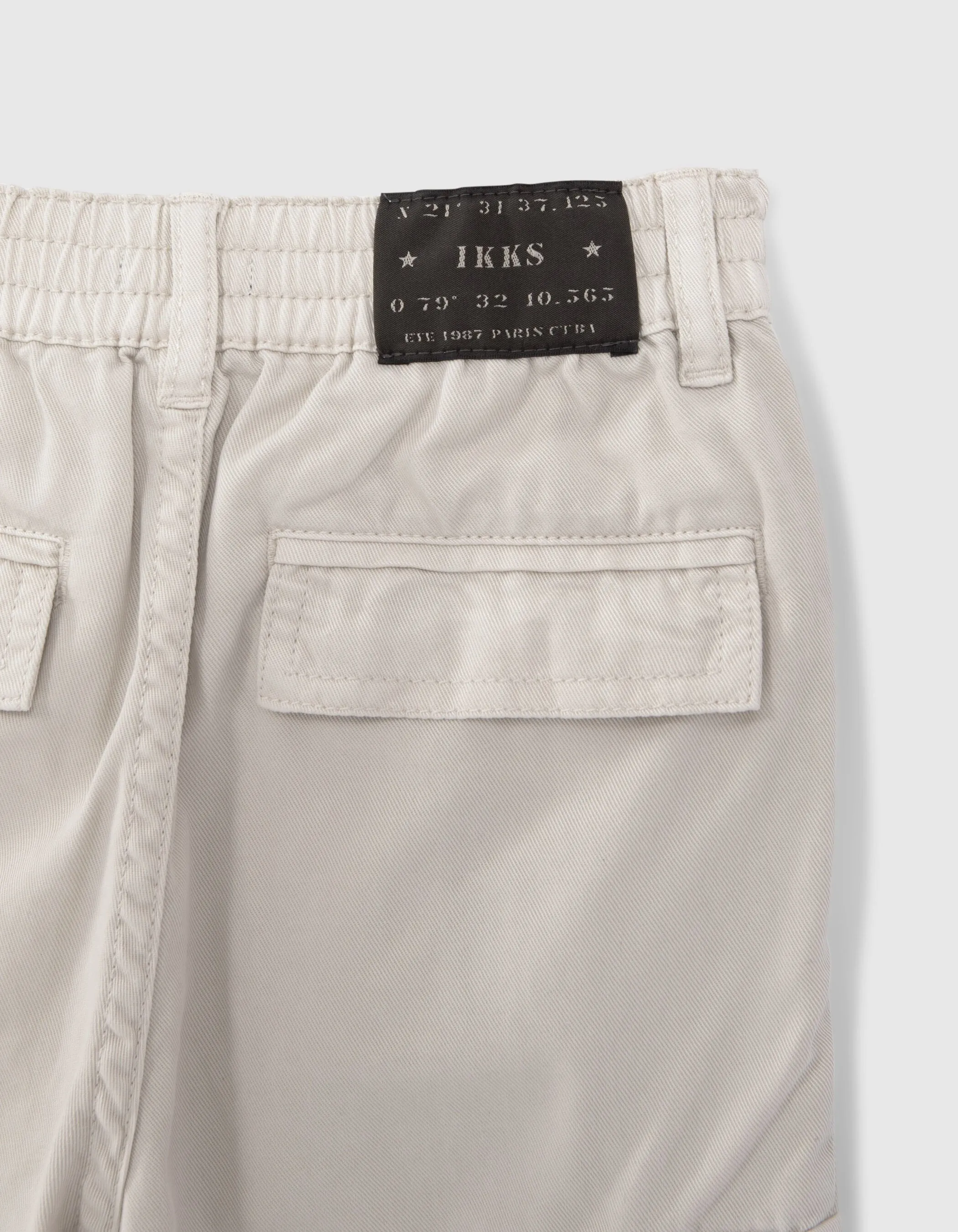 Pantalon BATTLE beige taille élastiquée garçon