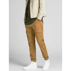 Pantalon cargo multi-poches flake marron homme - Jack & Jones | wimod