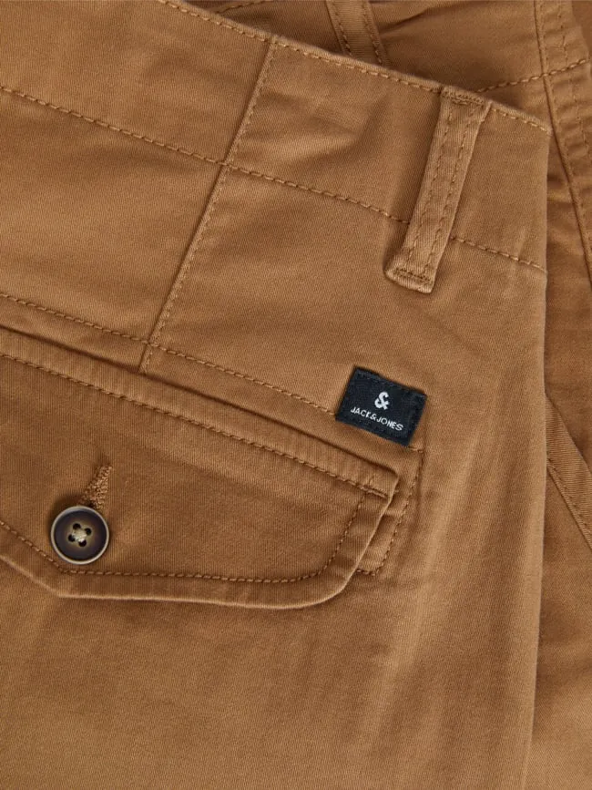 Pantalon cargo multi-poches flake marron homme - Jack & Jones | wimod