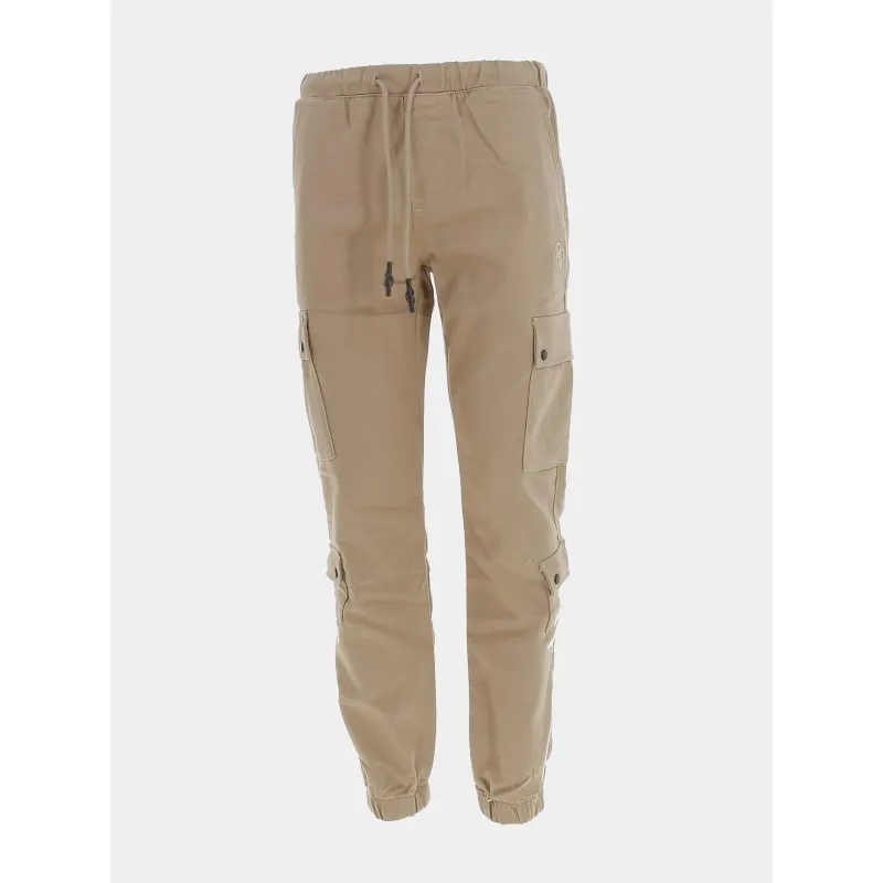 Pantalon cargo multi-poches flake marron homme - Jack & Jones | wimod